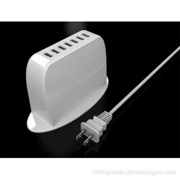 Hot Selling USB Mobile Phone Charger 5V 9.5A Output 7 Port USB UK/EU/US Standard